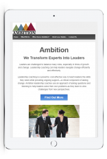 ambition ipad website - before