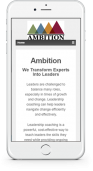 ambition website- before